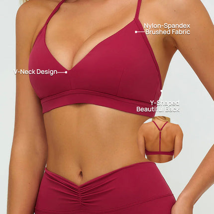 SoftV Y-Back Sports Bra-1