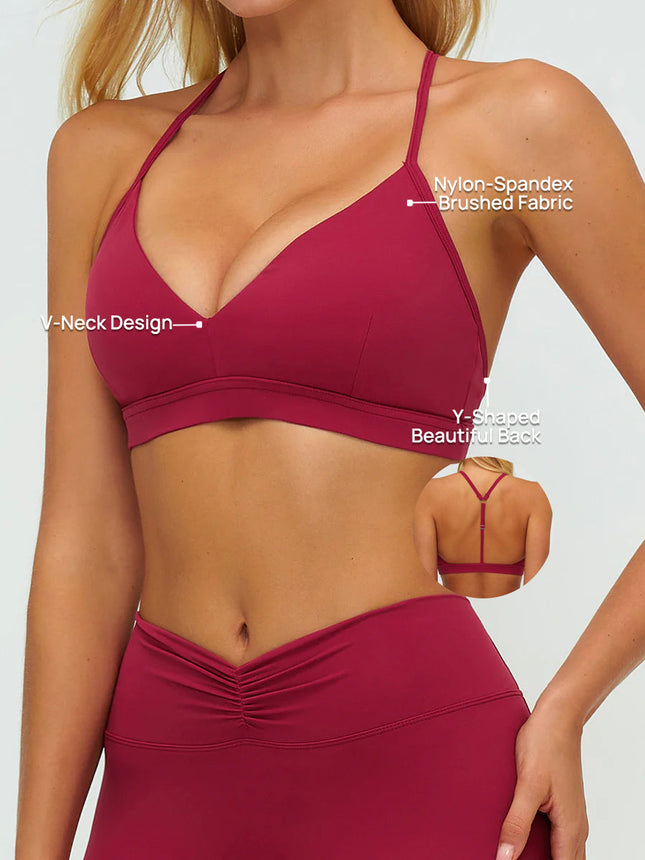 SoftV Y-Back Sports Bra-1