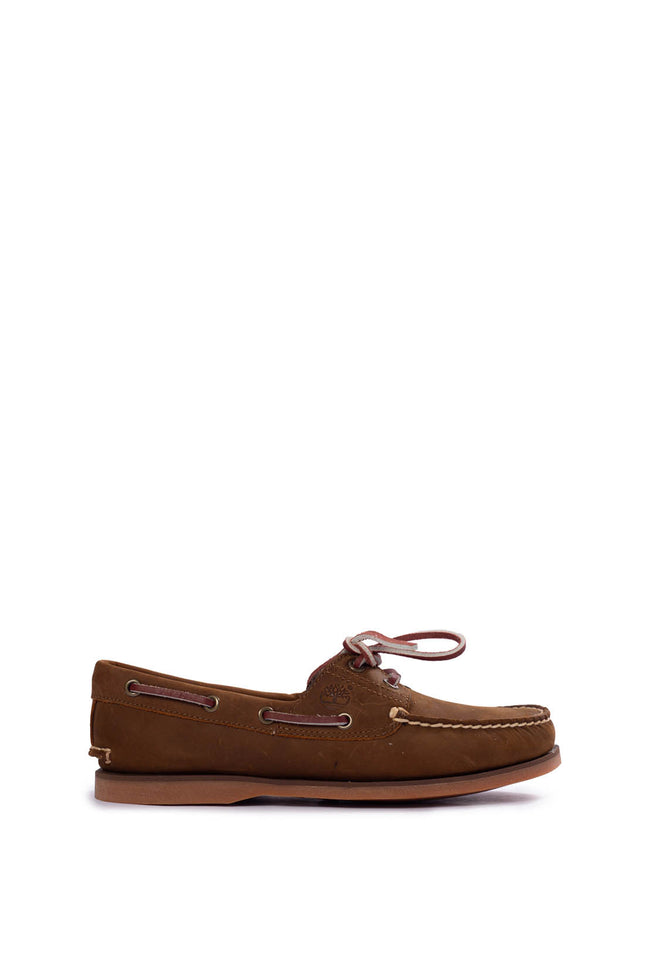 TIMBERLAND - Scarpe da barca uomo 2-eye in pelle marrone-2
