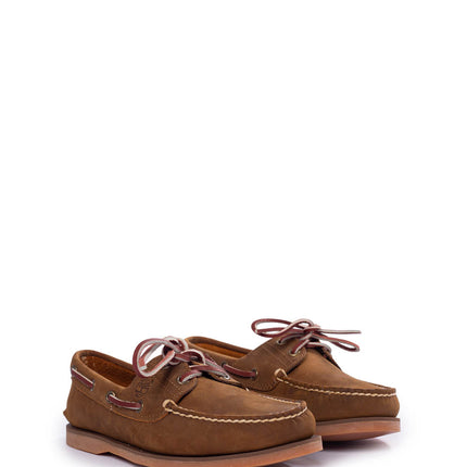 TIMBERLAND - Scarpe da barca uomo 2-eye in pelle marrone-28