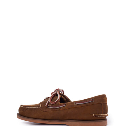 TIMBERLAND - Scarpe da barca uomo 2-eye in pelle marrone-1