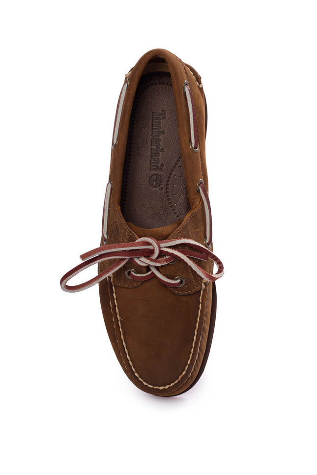 TIMBERLAND - Scarpe da barca uomo 2-eye in pelle marrone-30