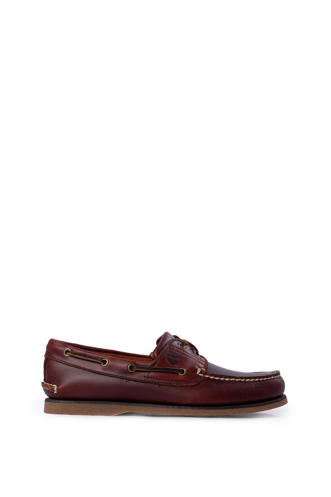 TIMBERLAND - Scarpe da barca uomo 2-eye in pelle marrone-4