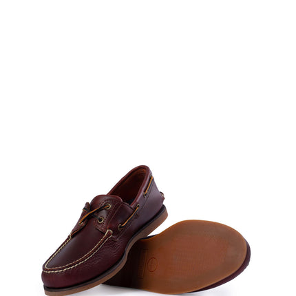 TIMBERLAND - Scarpe da barca uomo 2-eye in pelle marrone-29