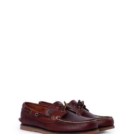 TIMBERLAND - Scarpe da barca uomo 2-eye in pelle marrone-9