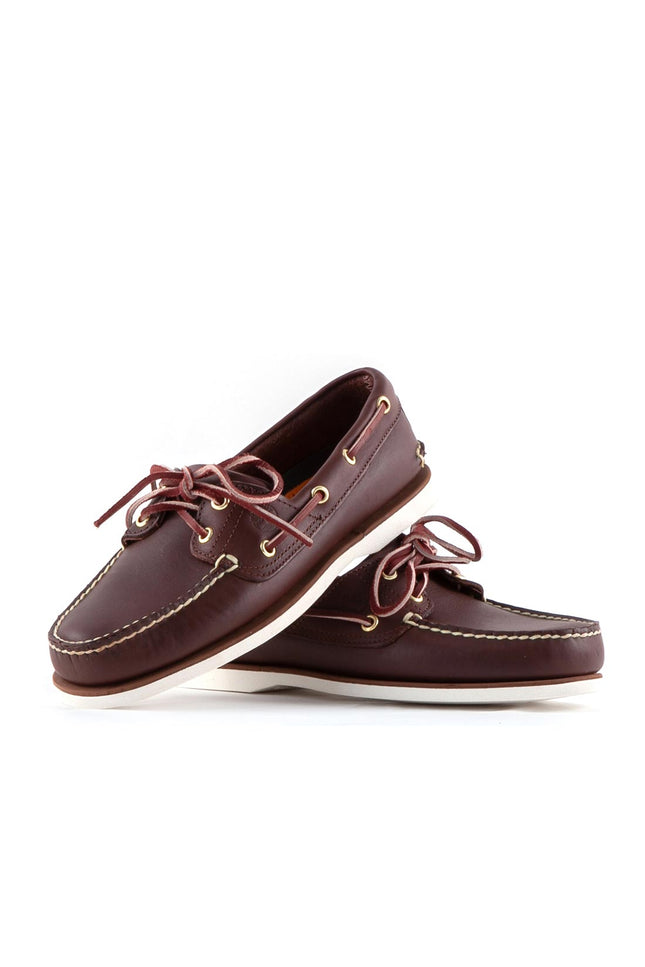 TIMBERLAND - Scarpe da barca uomo 2-eye in pelle marrone - Numero 44.5-10