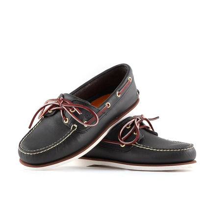 TIMBERLAND - Scarpe da barca uomo 2-eye in pelle blu-22