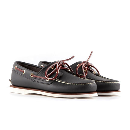 TIMBERLAND - Scarpe da barca uomo 2-eye in pelle blu-3