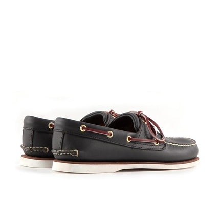 TIMBERLAND - Scarpe da barca uomo 2-eye in pelle blu-13