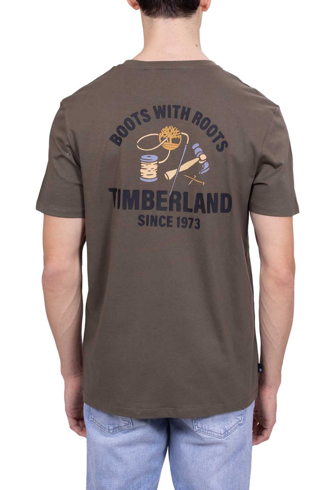 TIMBERLAND - Men's T-shirt with Work Inspired Graphic  - Size XL-3
