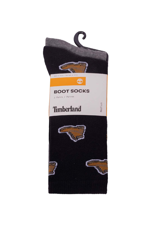 TIMBERLAND - Unisex 2-pack socks with logo-1