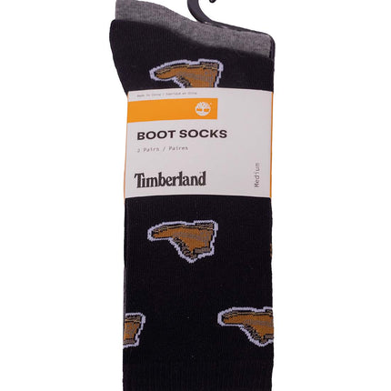 TIMBERLAND - Unisex 2-pack socks with logo-4