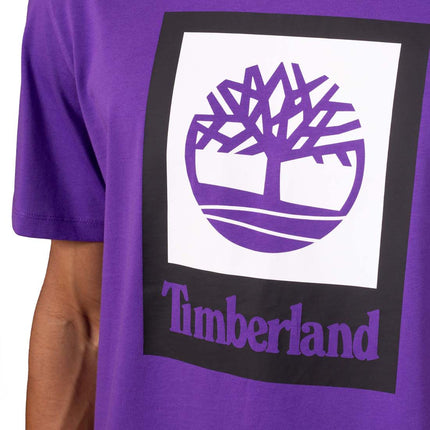 TIMBERLAND - Men's T-shirt with box logo  - Size L-0