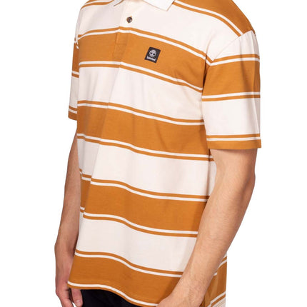 TIMBERLAND - Men's striped rugby polo shirt  - Size L-19