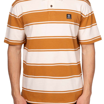 TIMBERLAND - Men's striped rugby polo shirt  - Size L-21