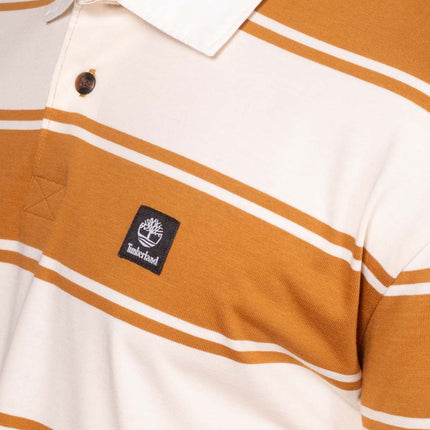 TIMBERLAND - Men's striped rugby polo shirt  - Size L-12