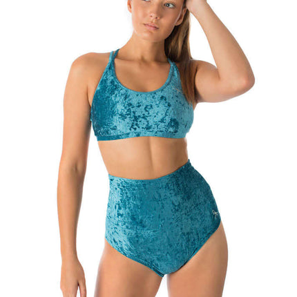 High Waisted Velvet Pole Shorts – Betty-5