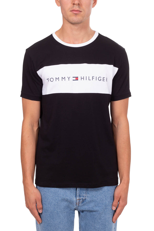 TOMMY HILFIGER - Men's organic cotton colorblock T-shirt-1