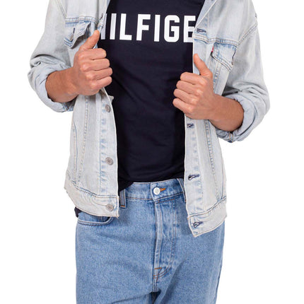 TOMMY HILFIGER - Men's organic cotton logo T-shirt-7