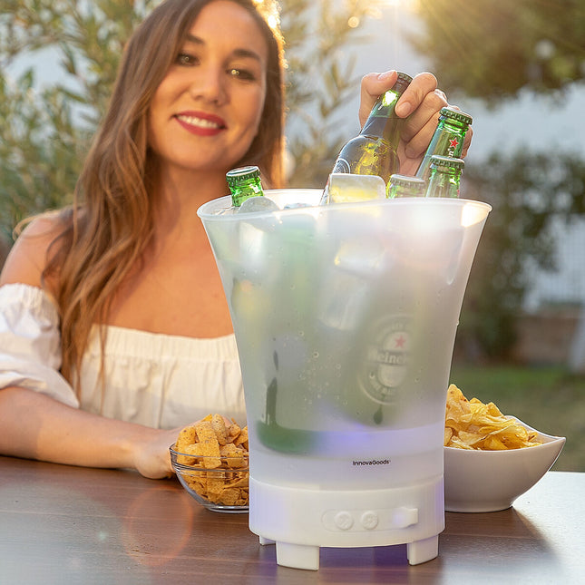 LED bucket with rechargeable speaker Sonice InnovaGoods-10