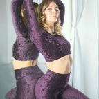 purple velvet / XS