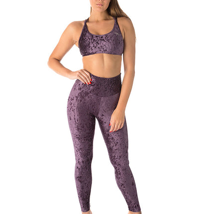High Waist Velvet Leggings – Adele-1