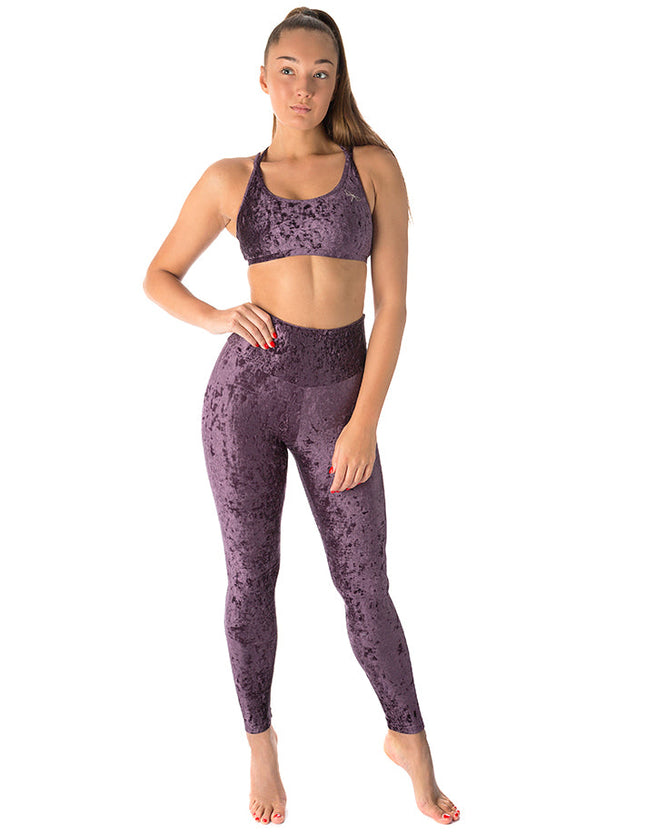 High Waist Velvet Leggings – Adele-1