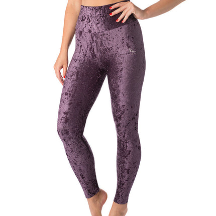 High Waist Velvet Leggings – Adele-3