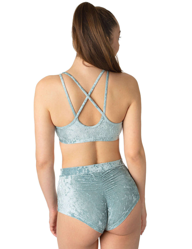 Velvet Pole Shorts, Scrunch Bum – Lola-1