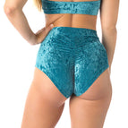 turquoise velvet / XS