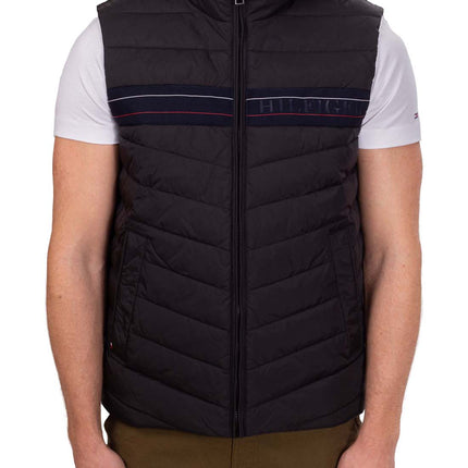 TOMMY HILFIGER - Men's sleeveless jacket with removable hood-18