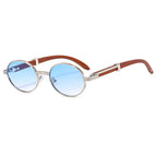 Silver Frame Double Blue Sheet