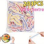 203 stuks (200+3 extra) / kleurrijk