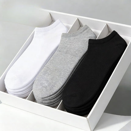 6 stuks/3 stuks dames enkelsokken set | Klassiek zwart wit grijs effen kleuren | Ultra-zachte ademende sokken voor alle seizoenen | Zachte lichtgewicht stof | Dagelijkse casual essentials, comfortabel schoeisel, dagelijkse noodzaak, minimalistisch design - XdropX