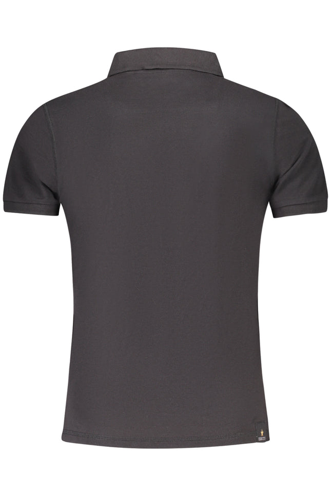 MILITARY ACADEMY BLACK MEN'S SHORT SLEEVE POLO