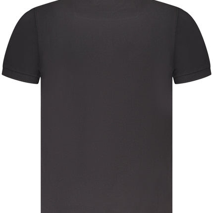MILITARY ACADEMY BLACK MEN'S SHORT SLEEVE POLO-1