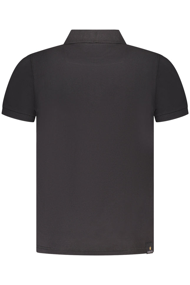 MILITARY ACADEMY BLACK MEN'S SHORT SLEEVE POLO-1