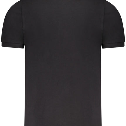 MILITARY ACADEMY BLACK MEN'S SHORT SLEEVE POLO