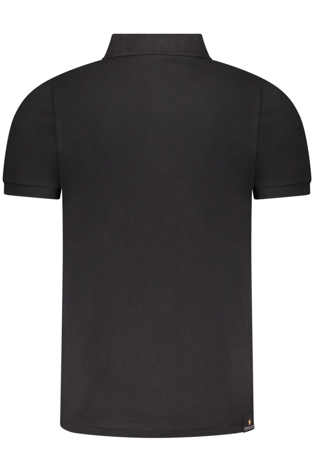 MILITARY ACADEMY BLACK MEN'S SHORT SLEEVE POLO