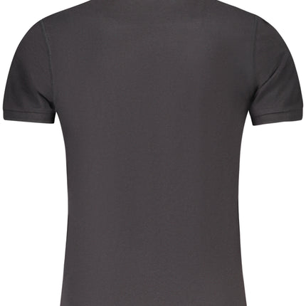 MILITARY ACADEMY BLACK MEN'S SHORT SLEEVE POLO