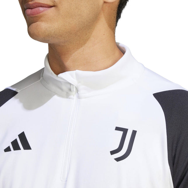 Juventus white training technical soccer sweat top 2023/24 - Adidas-1