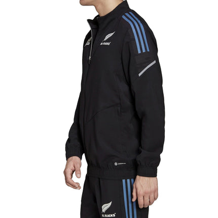 All Blacks black training presentation jacket 2022/23 - Adidas-4