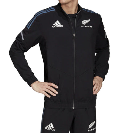 All Blacks black training presentation jacket 2022/23 - Adidas-1