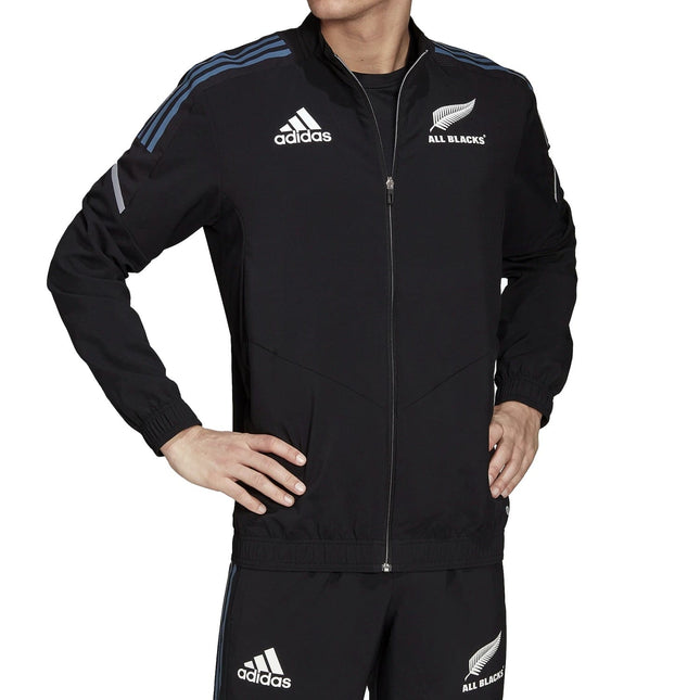 All Blacks black training presentation jacket 2022/23 - Adidas-1