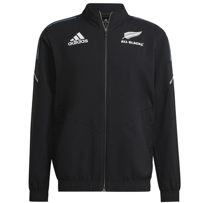 All Blacks black training presentation jacket 2022/23 - Adidas-0