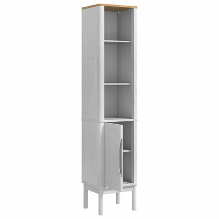 Badkamer Hoge Kast Floro 35 X 30 X 160 Cm Massief Vurenhout - XdropX