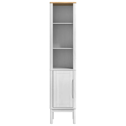 Badkamer Hoge Kast Floro 35 X 30 X 160 Cm Massief Vurenhout - XdropX