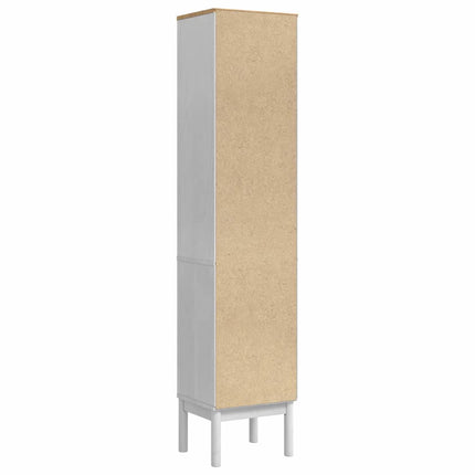 Badkamer Hoge Kast Floro 35 X 30 X 160 Cm Massief Vurenhout - XdropX