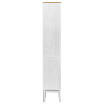 Badkamer Hoge Kast Floro 35 X 30 X 160 Cm Massief Vurenhout - XdropX