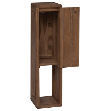 Badkamer Zijkast Naturel 25 X 25 X 100 Cm Massief Teakhout - XdropX